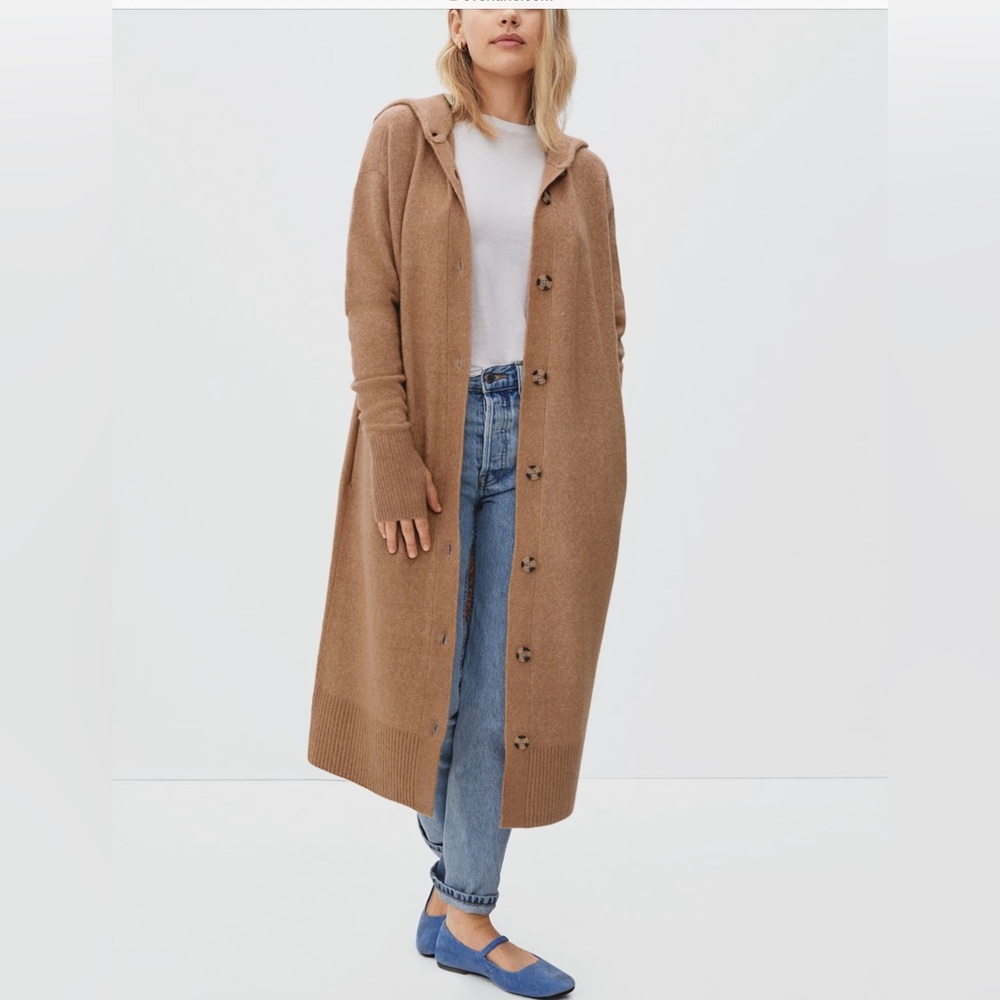 Everlane Cozy Stretch Duster Size L Excellent Condition, Minimal Piling